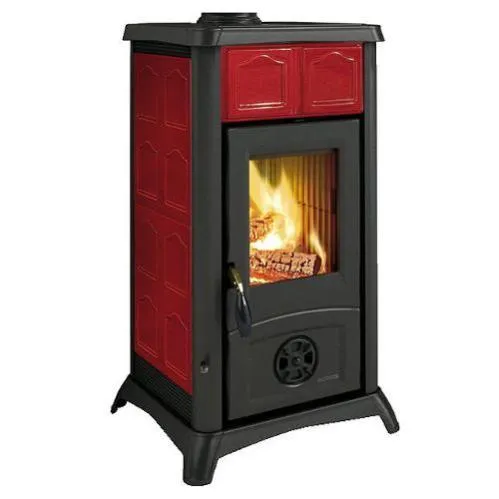 Stufa Legna Nordica Gemma Bordeaux